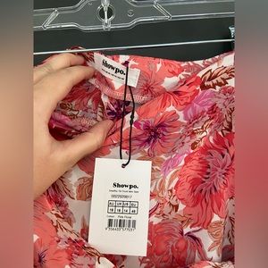 Silky wrap midi skirt